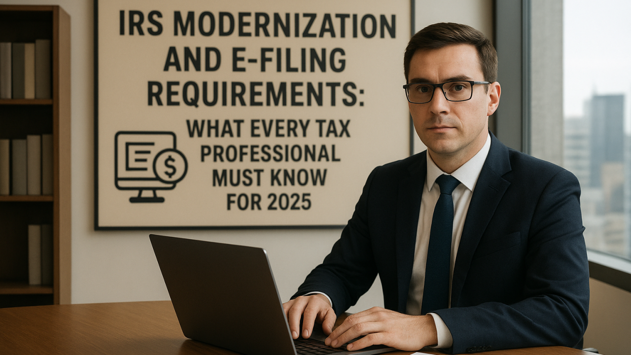 IRS modernization and e-filing requirements